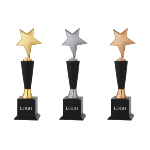 Star metal trophies