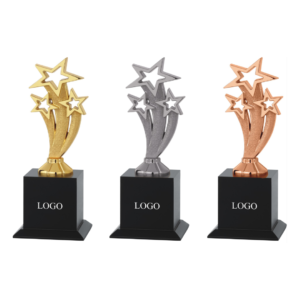 Star metal trophies