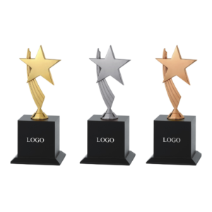 Star metal trophies