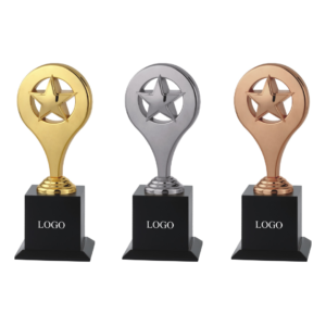 Star metal trophies