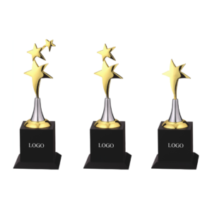 Star metal trophies
