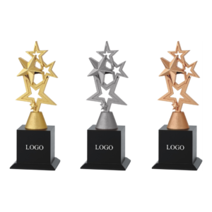 Star metal trophies