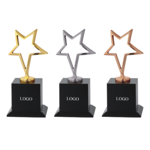 Star metal trophies