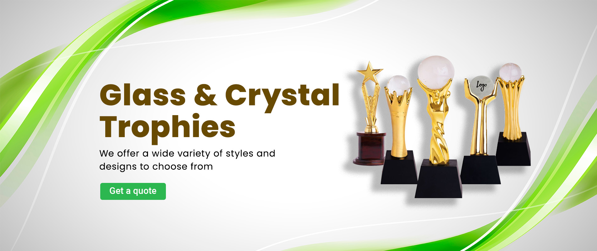 Glass and crystal trophies, get quote by custum trophies